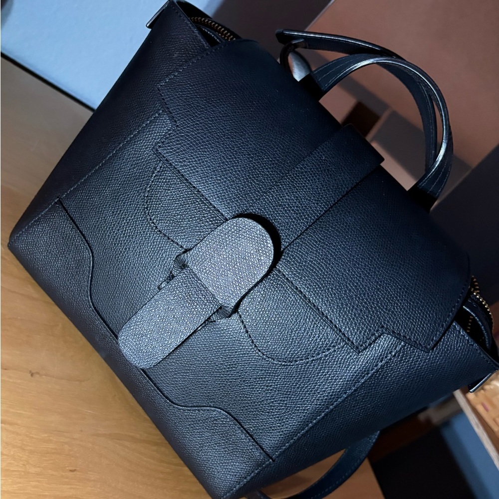 ❌SOLD❌ Senreve Mini Maestra Black Pebbled Leather 4-Way Satchel Handbag